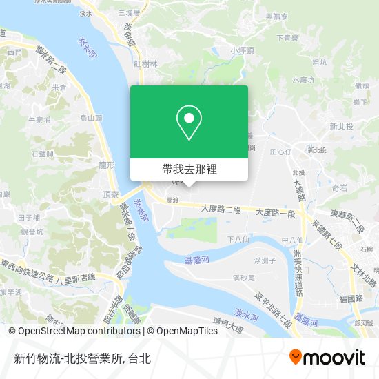 新竹物流-北投營業所地圖