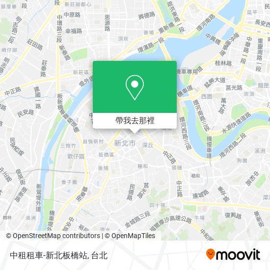 中租租車-新北板橋站地圖