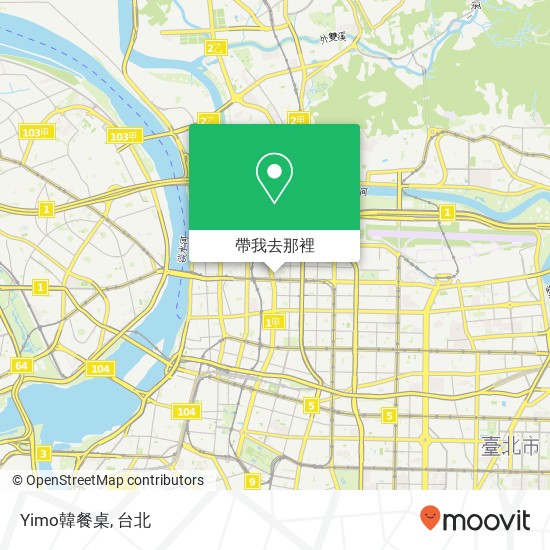 Yimo韓餐桌地圖