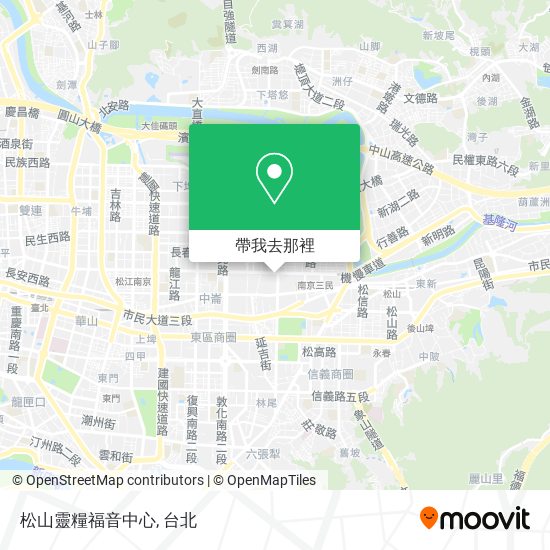 松山靈糧福音中心地圖
