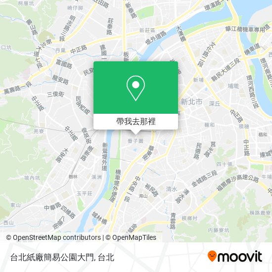 台北紙廠簡易公園大門地圖