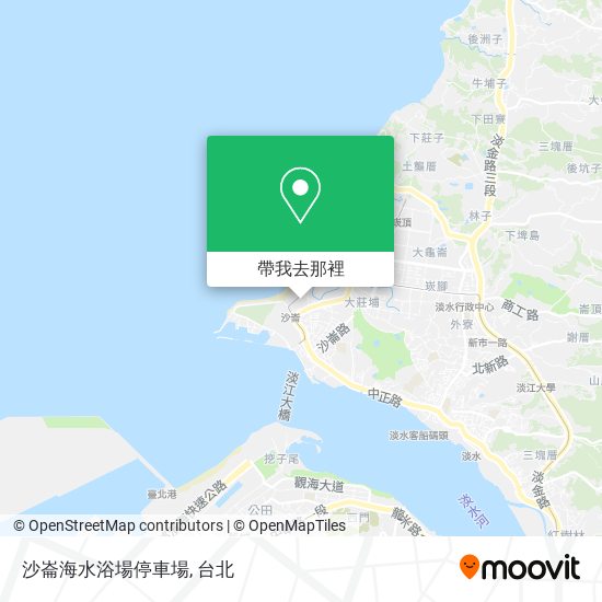 沙崙海水浴場停車場地圖