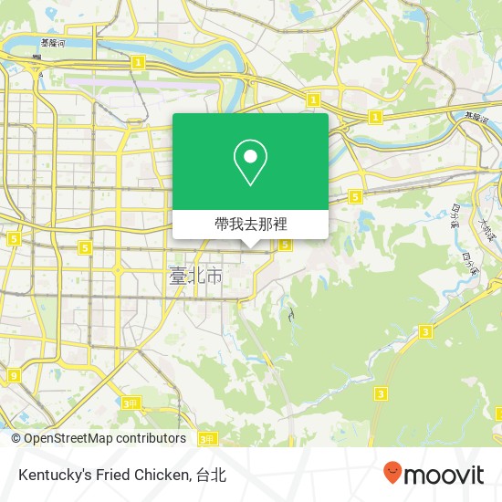 Kentucky's Fried Chicken地圖