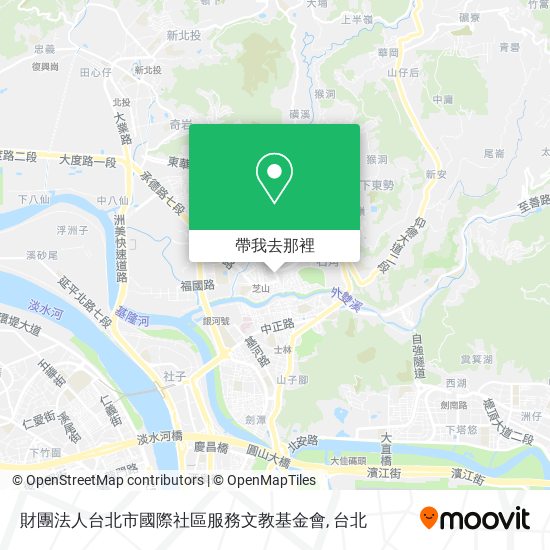財團法人台北市國際社區服務文教基金會地圖