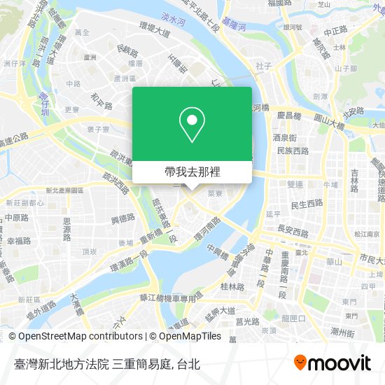 臺灣新北地方法院 三重簡易庭地圖