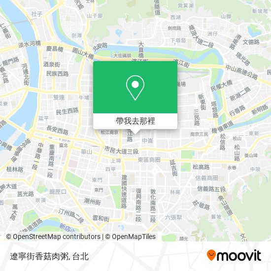 遼寧街香菇肉粥地圖