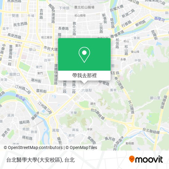 台北醫學大學(大安校區)地圖
