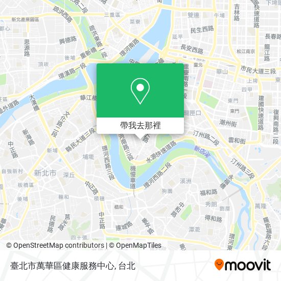 臺北市萬華區健康服務中心地圖