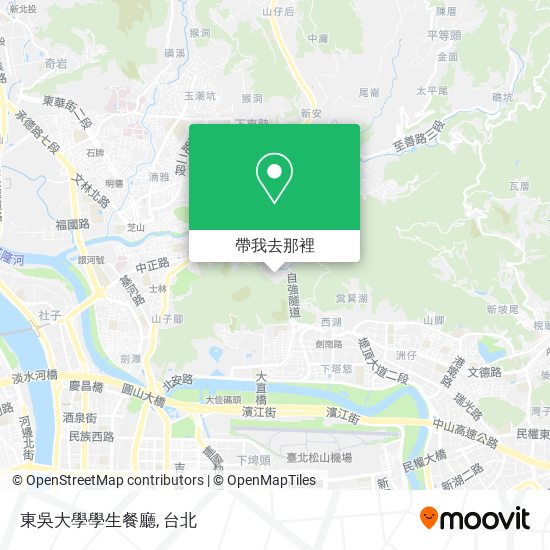 東吳大學學生餐廳地圖