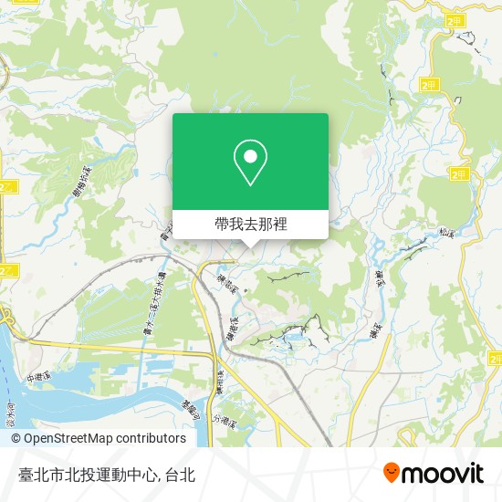 臺北市北投運動中心地圖
