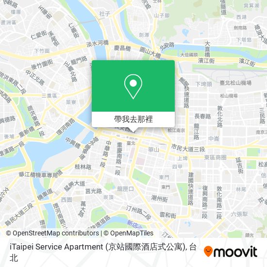 iTaipei Service Apartment (京站國際酒店式公寓)地圖