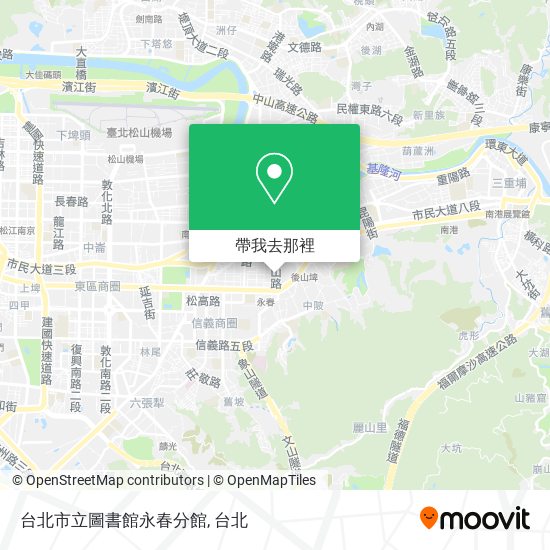 台北市立圖書館永春分館地圖