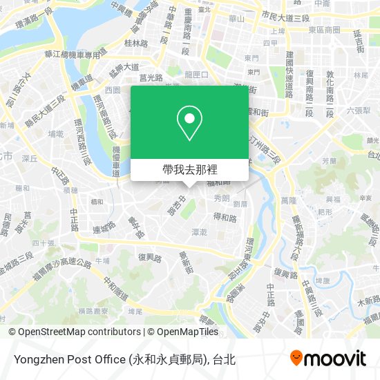 Yongzhen Post Office (永和永貞郵局)地圖