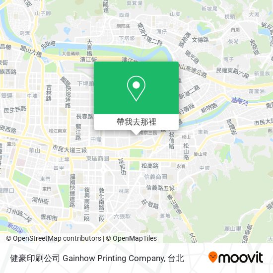 健豪印刷公司 Gainhow Printing Company地圖