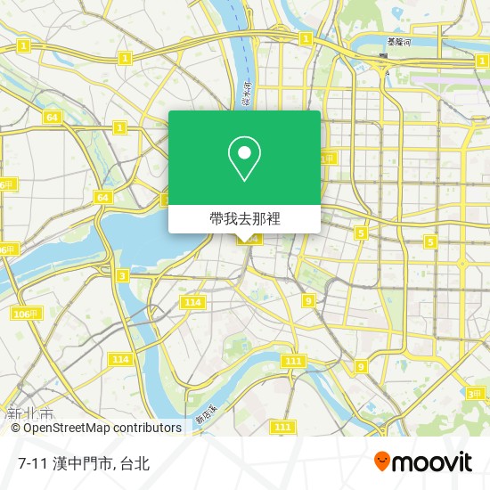 7-11 漢中門市地圖