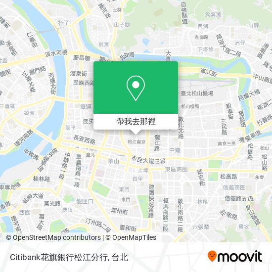 Citibank花旗銀行松江分行地圖
