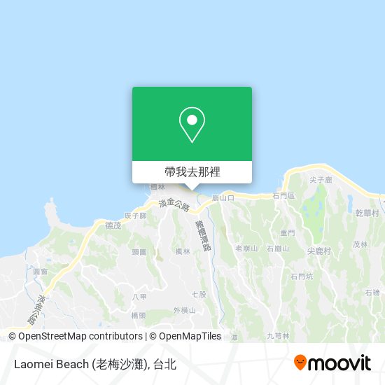 Laomei Beach (老梅沙灘)地圖