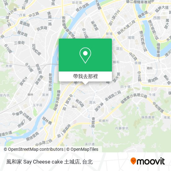 風和家 Say Cheese cake 土城店地圖