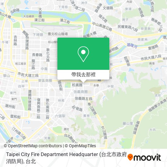 Taipei City Fire Department Headquarter (台北市政府消防局)地圖