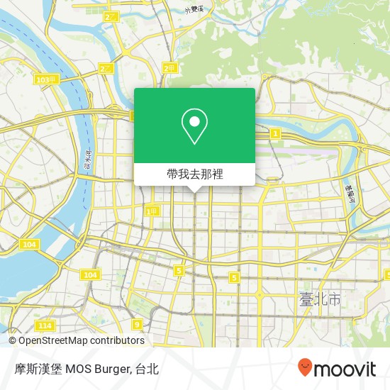 摩斯漢堡 MOS Burger地圖