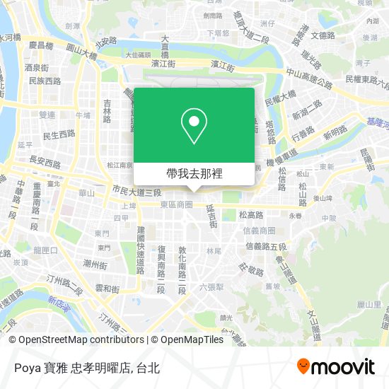 Poya 寶雅 忠孝明曜店地圖