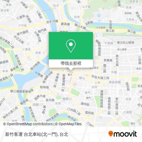 新竹客運 台北車站(北一門)地圖