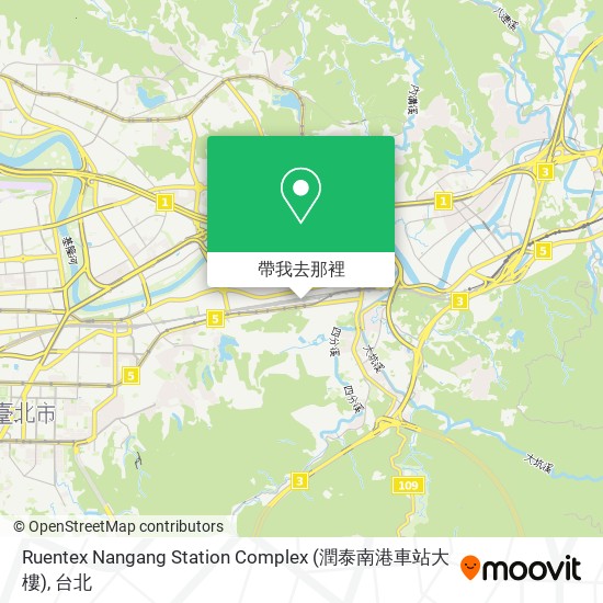 Ruentex Nangang Station Complex (潤泰南港車站大樓)地圖