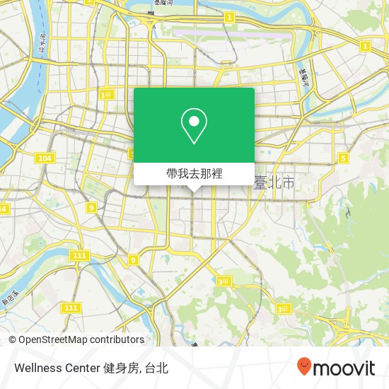 Wellness Center 健身房地圖