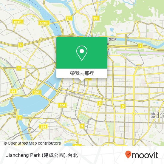 Jiancheng Park (建成公園)地圖