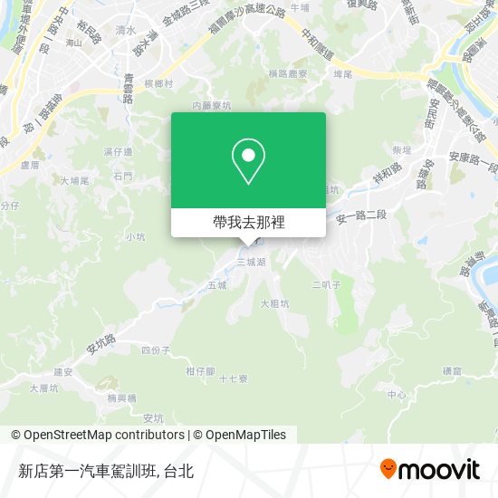 新店第一汽車駕訓班地圖