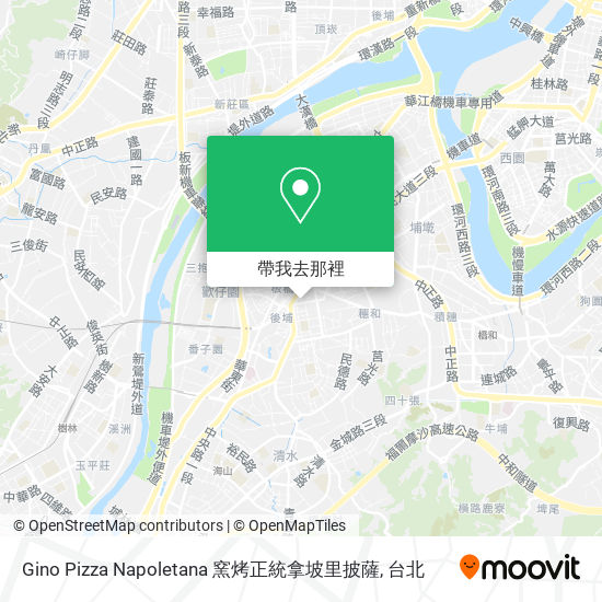 Gino Pizza Napoletana 窯烤正統拿坡里披薩地圖