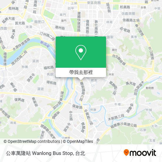 公車萬隆站 Wanlong Bus Stop地圖