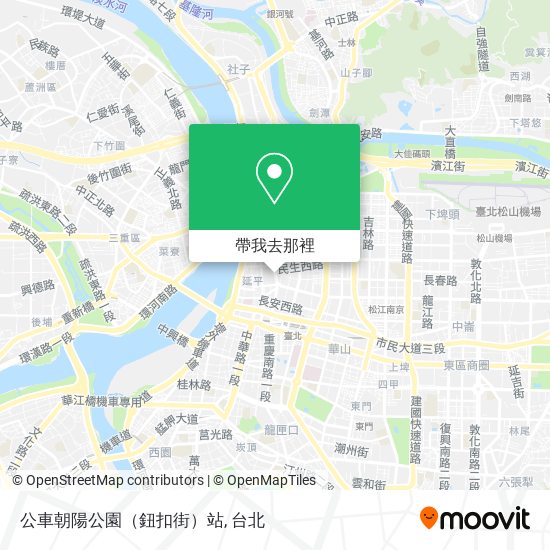 公車朝陽公園（鈕扣街）站地圖