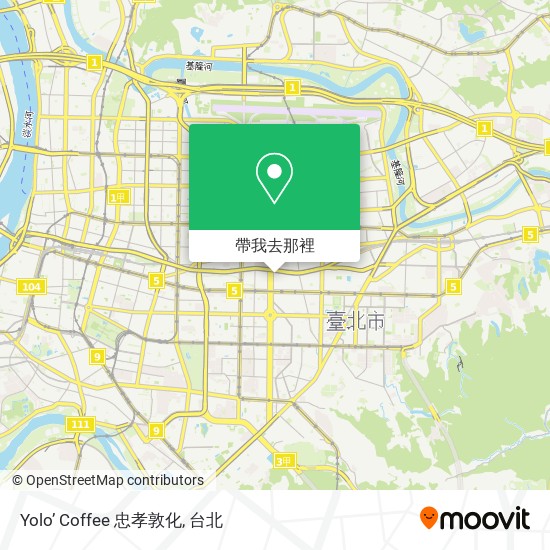 Yolo’ Coffee 忠孝敦化地圖