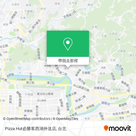 Pizza Hut必勝客西湖外送店地圖