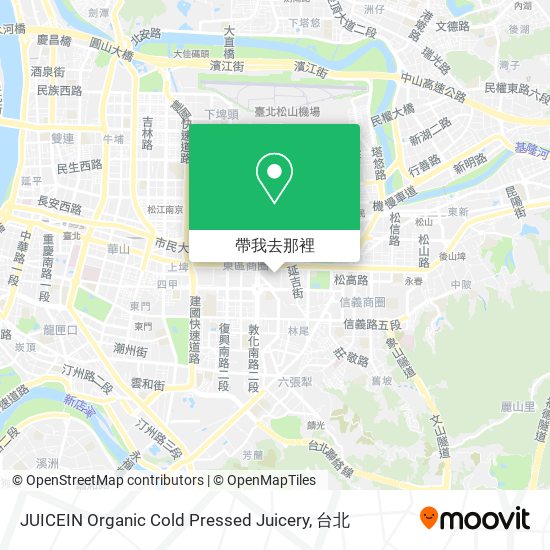 JUICEIN Organic Cold Pressed Juicery地圖