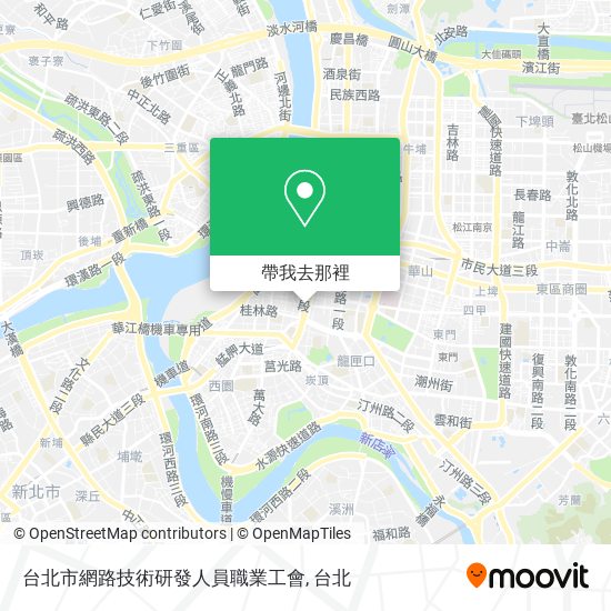 台北市網路技術研發人員職業工會地圖