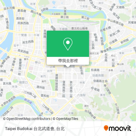 Taipei Budokai 台北武道會地圖