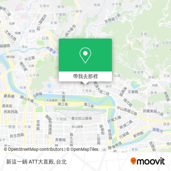 新這一鍋 ATT大直殿地圖