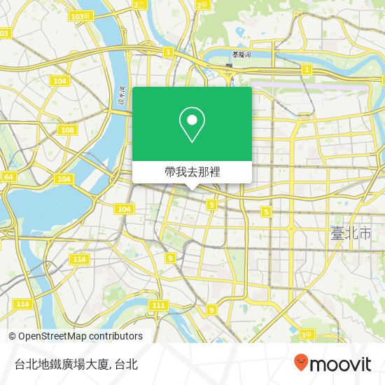 台北地鐵廣場大廈地圖