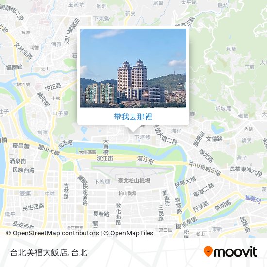 台北美福大飯店地圖