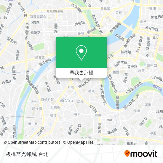 板橋莒光郵局地圖