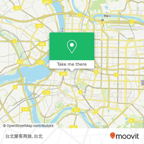 台北樂客商旅地圖