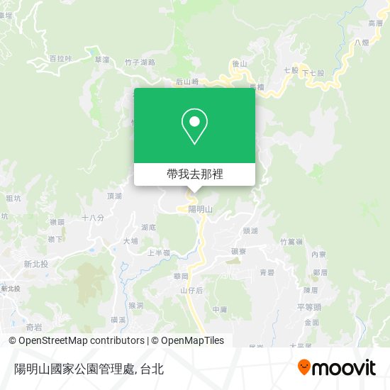 陽明山國家公園管理處地圖