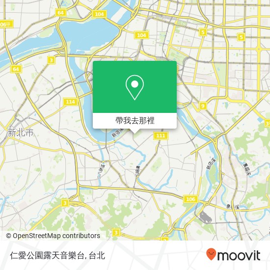 仁愛公園露天音樂台地圖