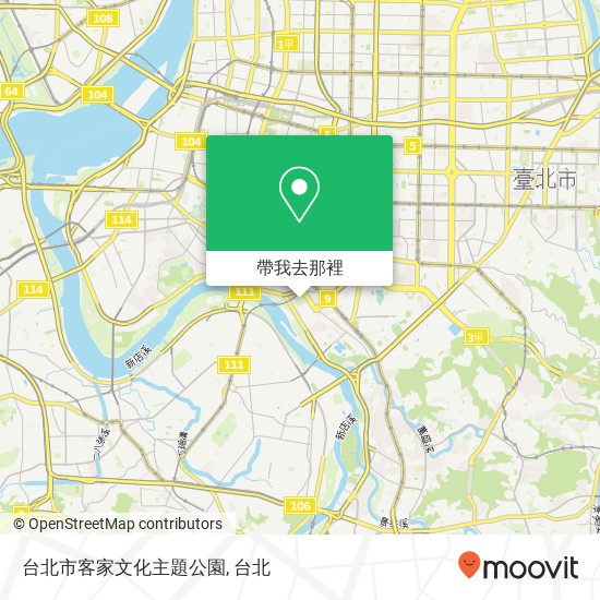 台北市客家文化主題公園地圖