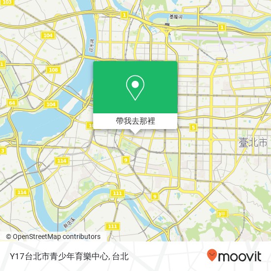 Y17台北市青少年育樂中心地圖