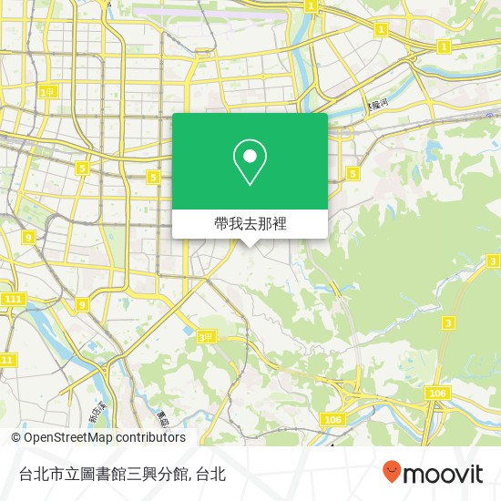 台北市立圖書館三興分館地圖