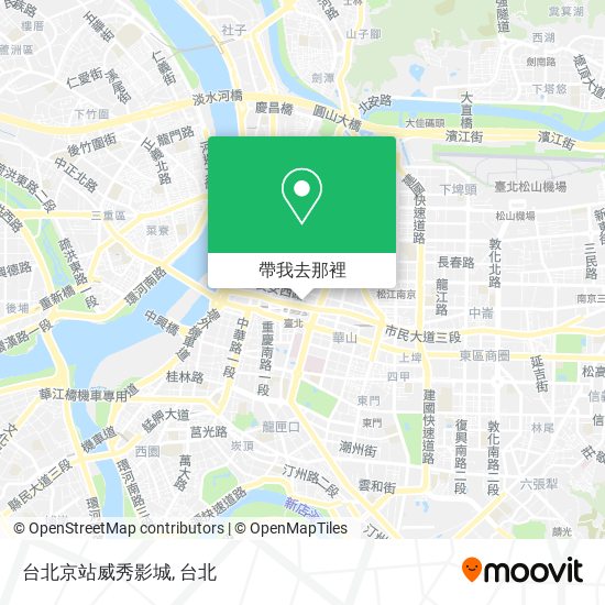 台北京站威秀影城地圖