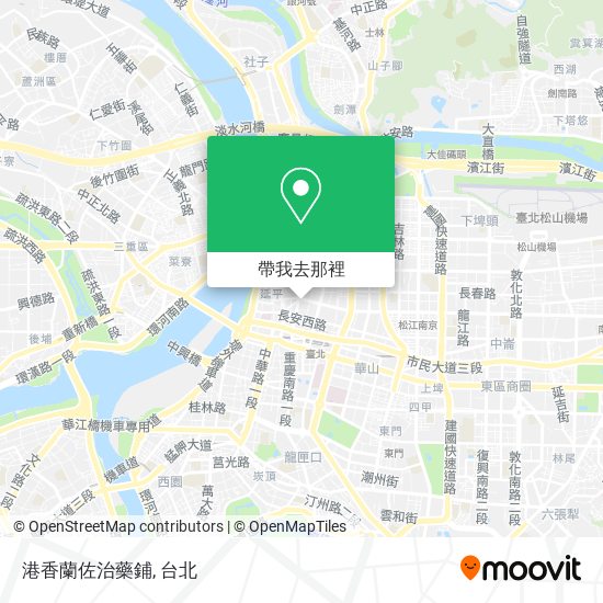港香蘭佐治藥鋪地圖